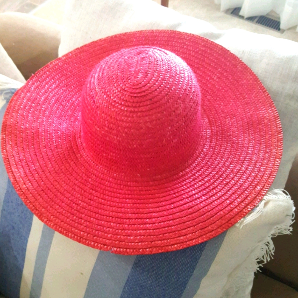 Pink beach hat